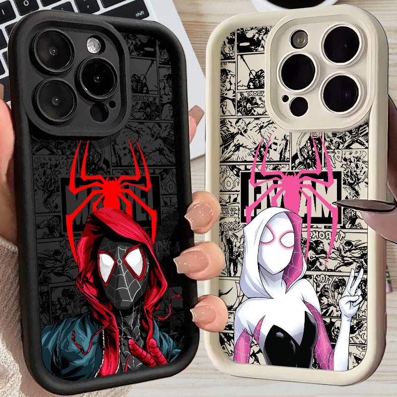 Phone Cases For Iphone 17 - Casing Spiderman Miles Morales Gwen Marvel
