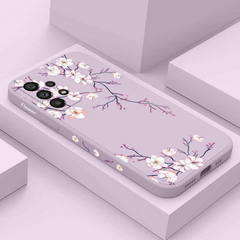 Phone Cases Burga - Casing Ponsel Plum Blossom Untuk Samsung