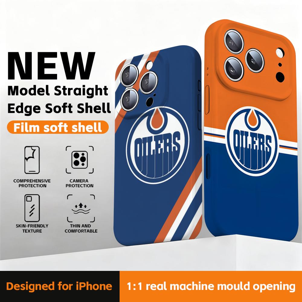 Phone Cases Edmonton - Casing Ponsel Edmontons o-Oilers Lapisan Pelindung
