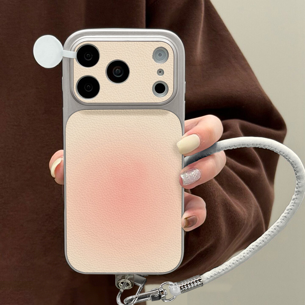 Phone Cases With Straps - Casing HP Motif Leci Untuk iPhone