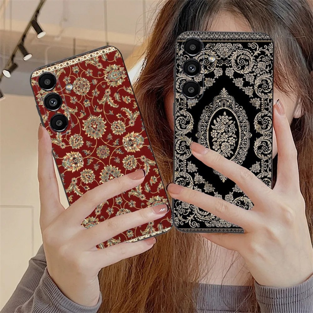 Phone Cases Burga - Casing ponsel pola bunga karpet Persia