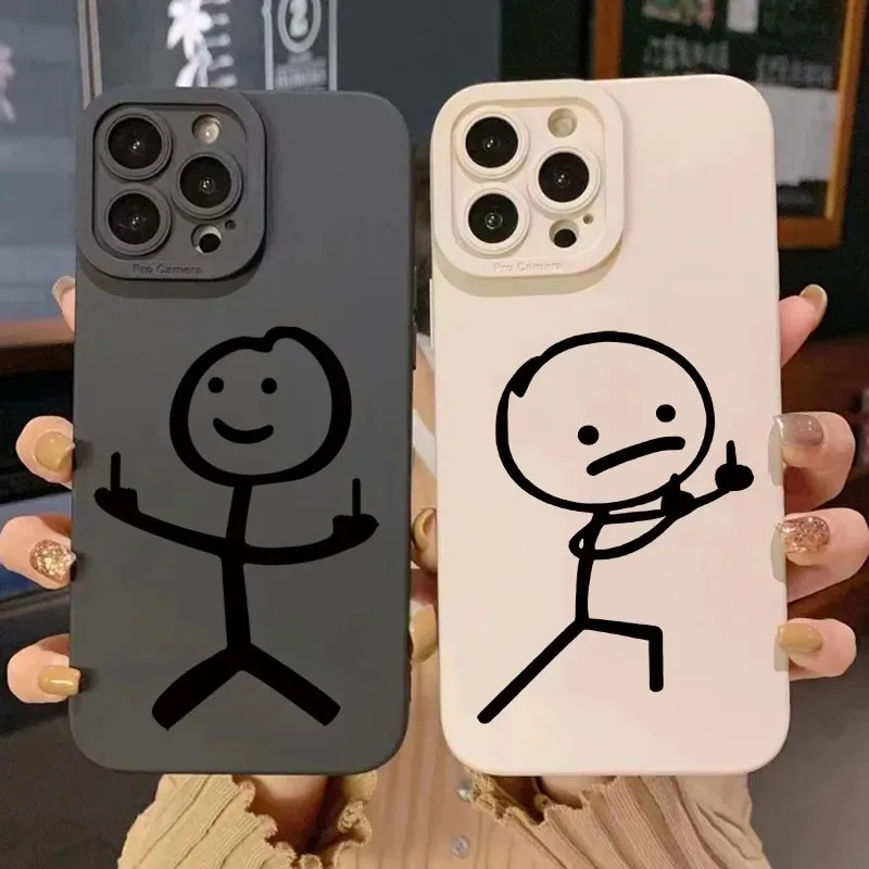 Phone Cases For Iphone 17 - Casing HP Silikon Matte Motif Kartun