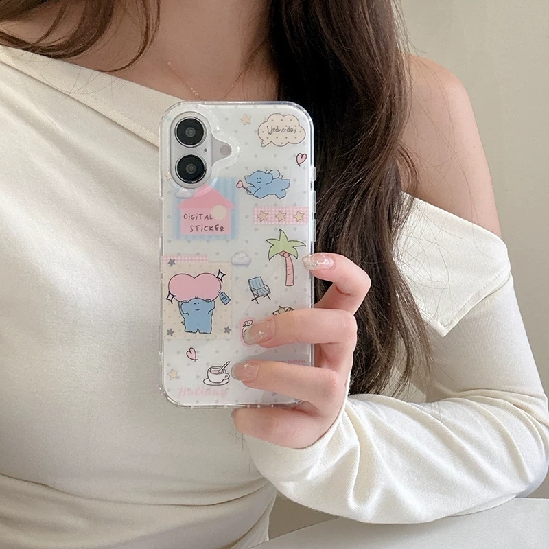 Phone Cases Xr Cute - Casing HP Silikon Motif Gajah Kartun