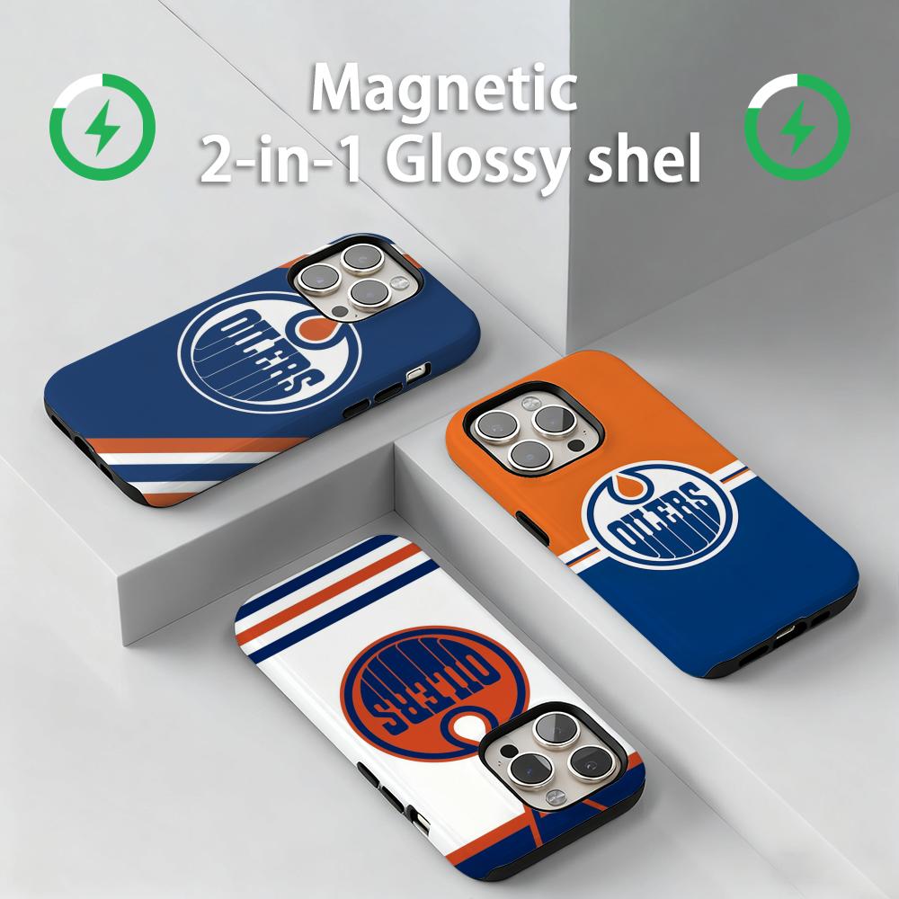 Phone Cases Edmonton - Casing Ponsel Edmontons o-Oilers Magnetik 2-in-1