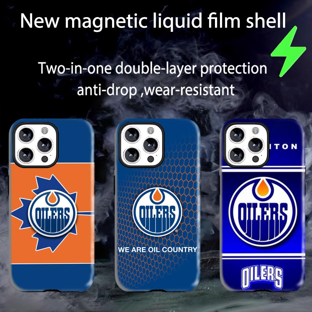 Phone Cases Edmonton - Casing Ponsel Edmonton Oilers Magnetik 2-in-1
