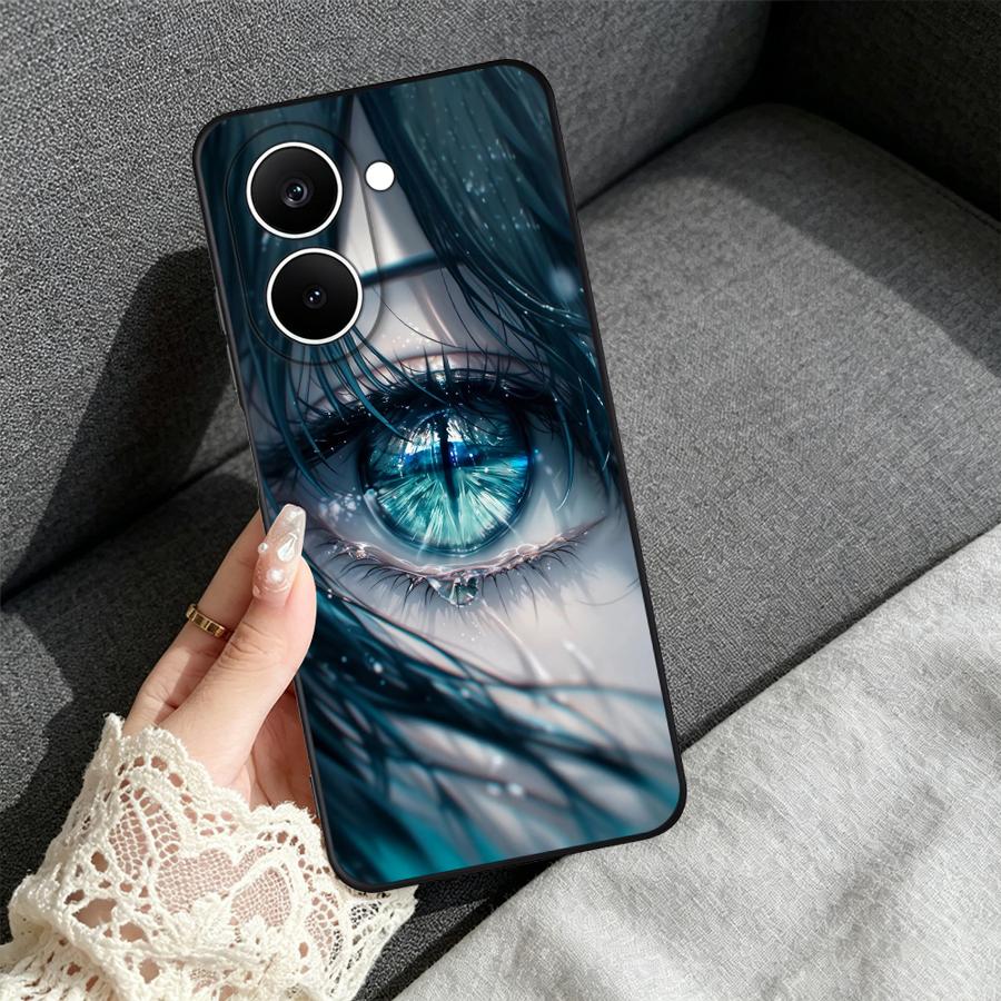 Phone Cases Aesthetic - Casing Ponsel Estetika Teal Iris untuk