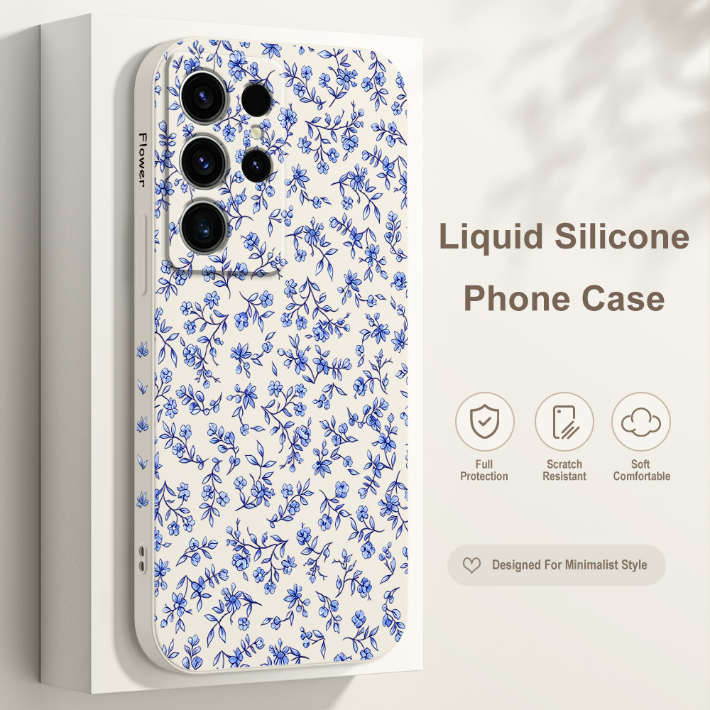 Phone Cases Samsung S23 - Casing Ponsel Motif Bunga Terpilin Untuk