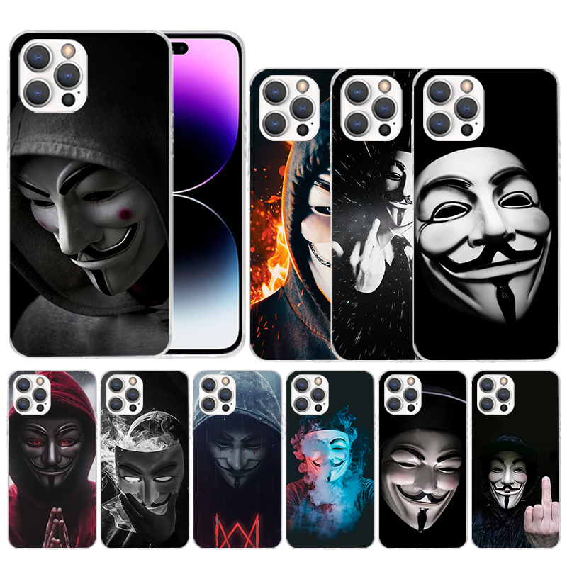 Phone Cases That Fit Iphone 16E - Casing HP Anonymous V untuk iPhone
