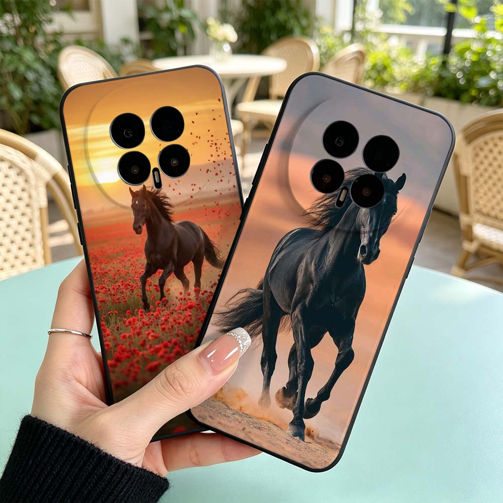 Phone Cases Horse - Motif Kuda Hitam Untuk Huawei Honor