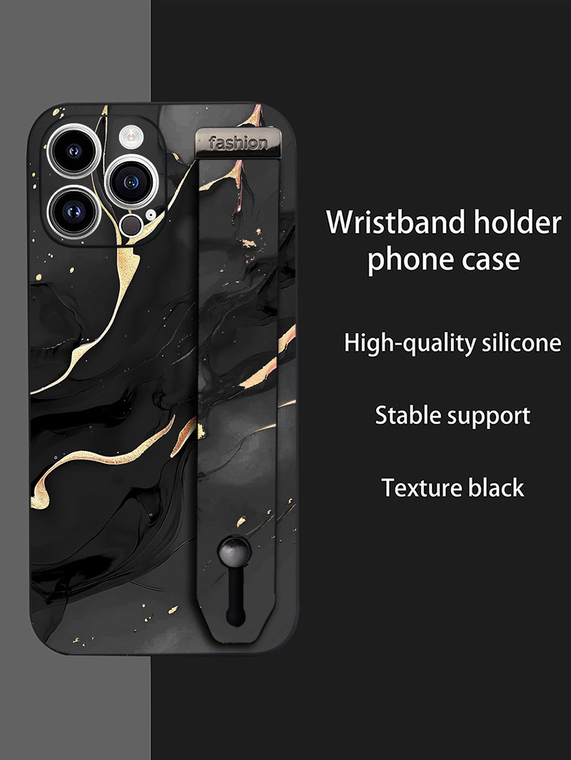Phone Cases With Straps - Casing Handphone Silikon Cair Mewah Motif
