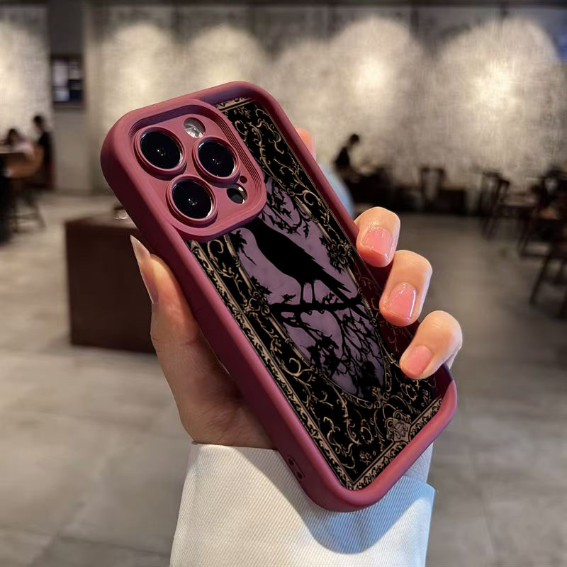 Casing Ponsel Merah Anggur Pol - Phone Cases Aesthetic ulasan dan harga