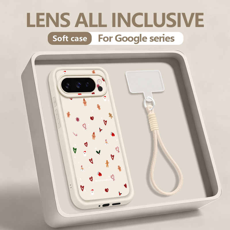 Casing Ponsel Pola Hati Natal  - Phone Cases With Straps ulasan dan harga
