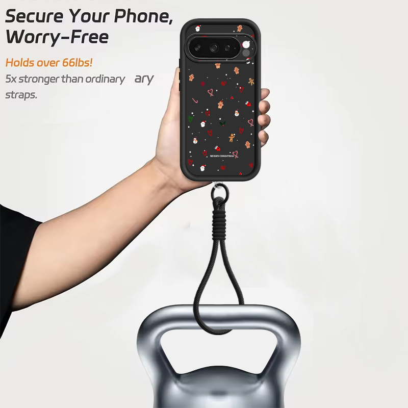 Casing Ponsel Pola Hati Natal  - Phone Cases With Straps ulasan dan harga