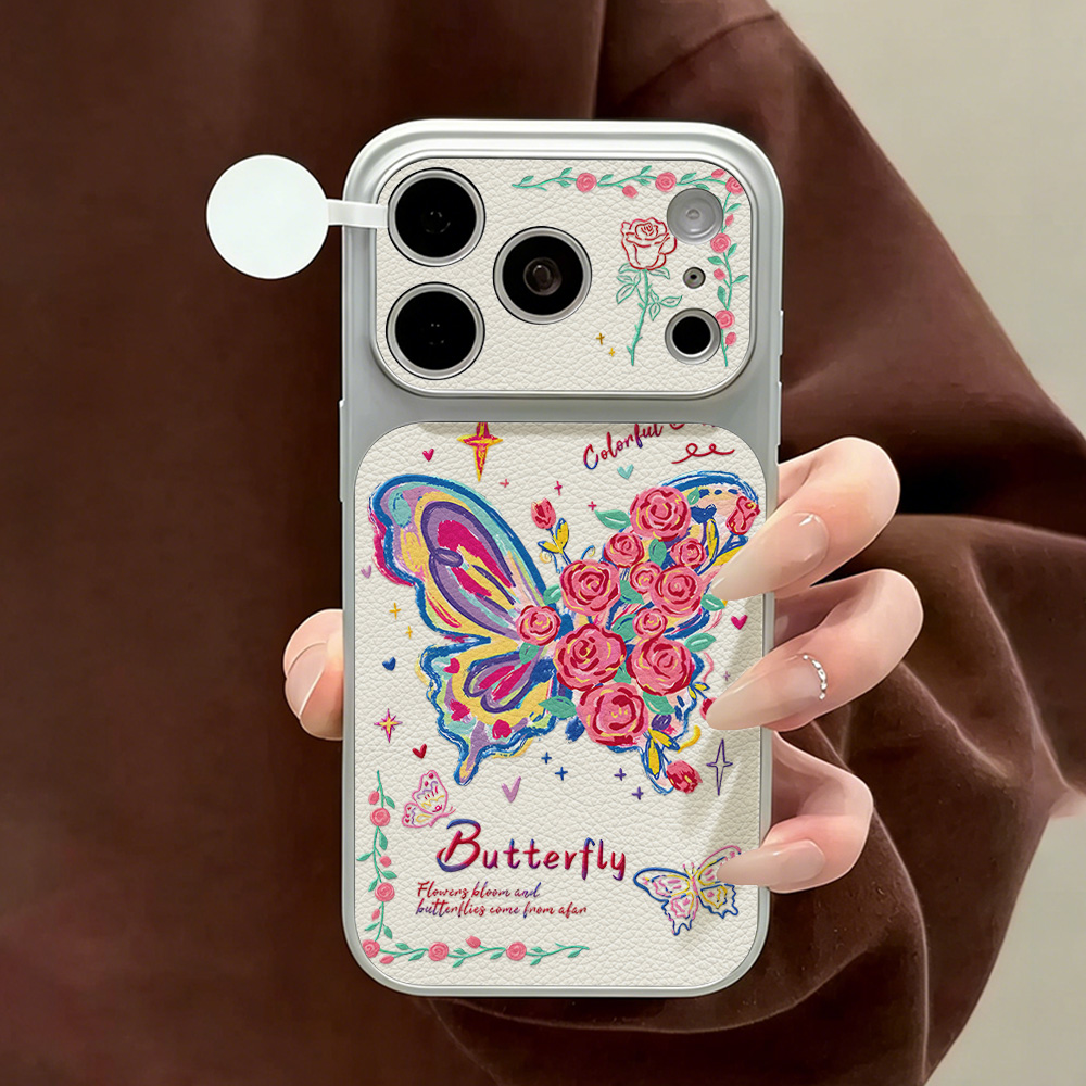 Casing HP Kulit PU Kupu-kupu B - Phone Cases Leather ulasan dan harga