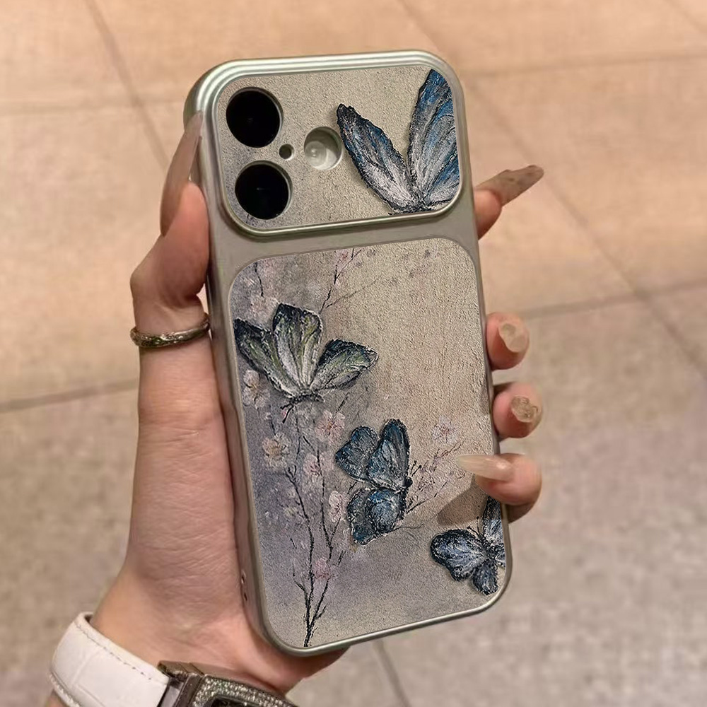 Casing HP Kulit PU Kupu-kupu B - Phone Cases Leather ulasan dan harga
