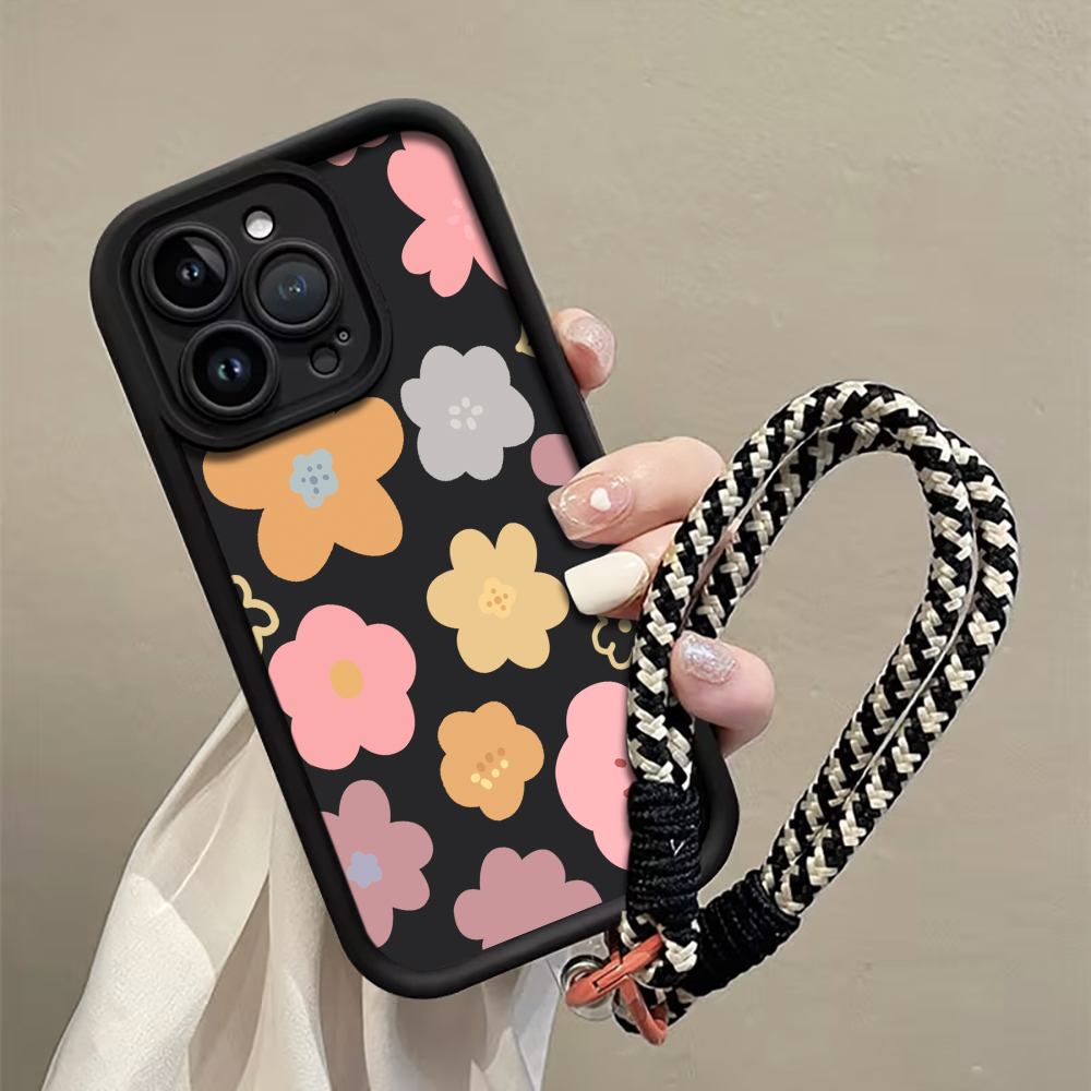 Casing Ponsel Tali Bunga Macar - Phone Cases With Straps ulasan dan harga