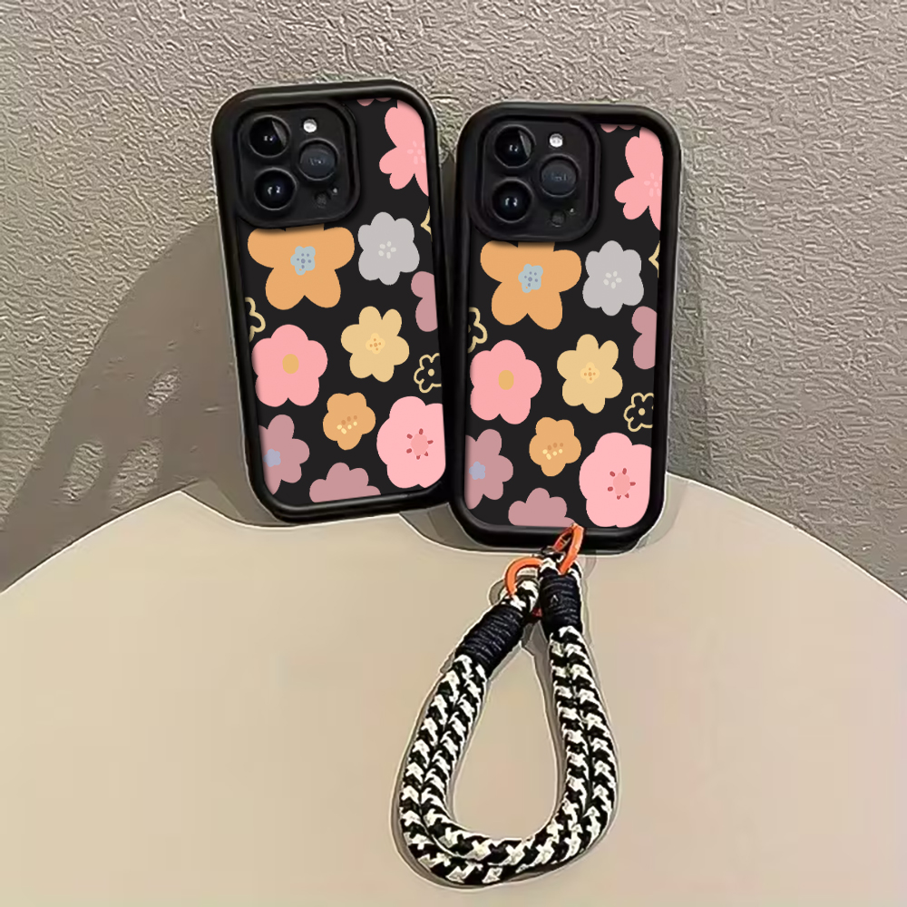 Casing Ponsel Tali Bunga Macar - Phone Cases With Straps ulasan dan harga