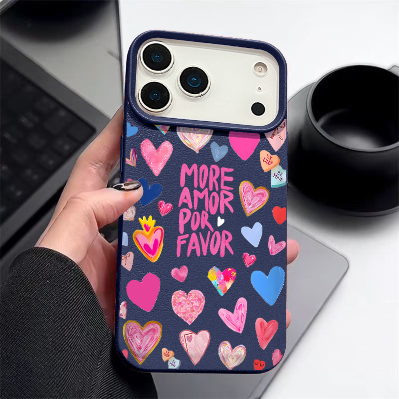 Casing HP Motif Hati Bahan Lem - Phone Cases Leather ulasan dan harga