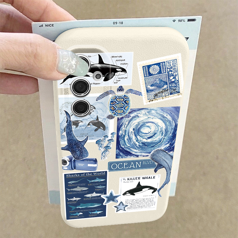 Casing Pola Ikan Paus Udang Ke - Phone Cases Leather ulasan dan harga