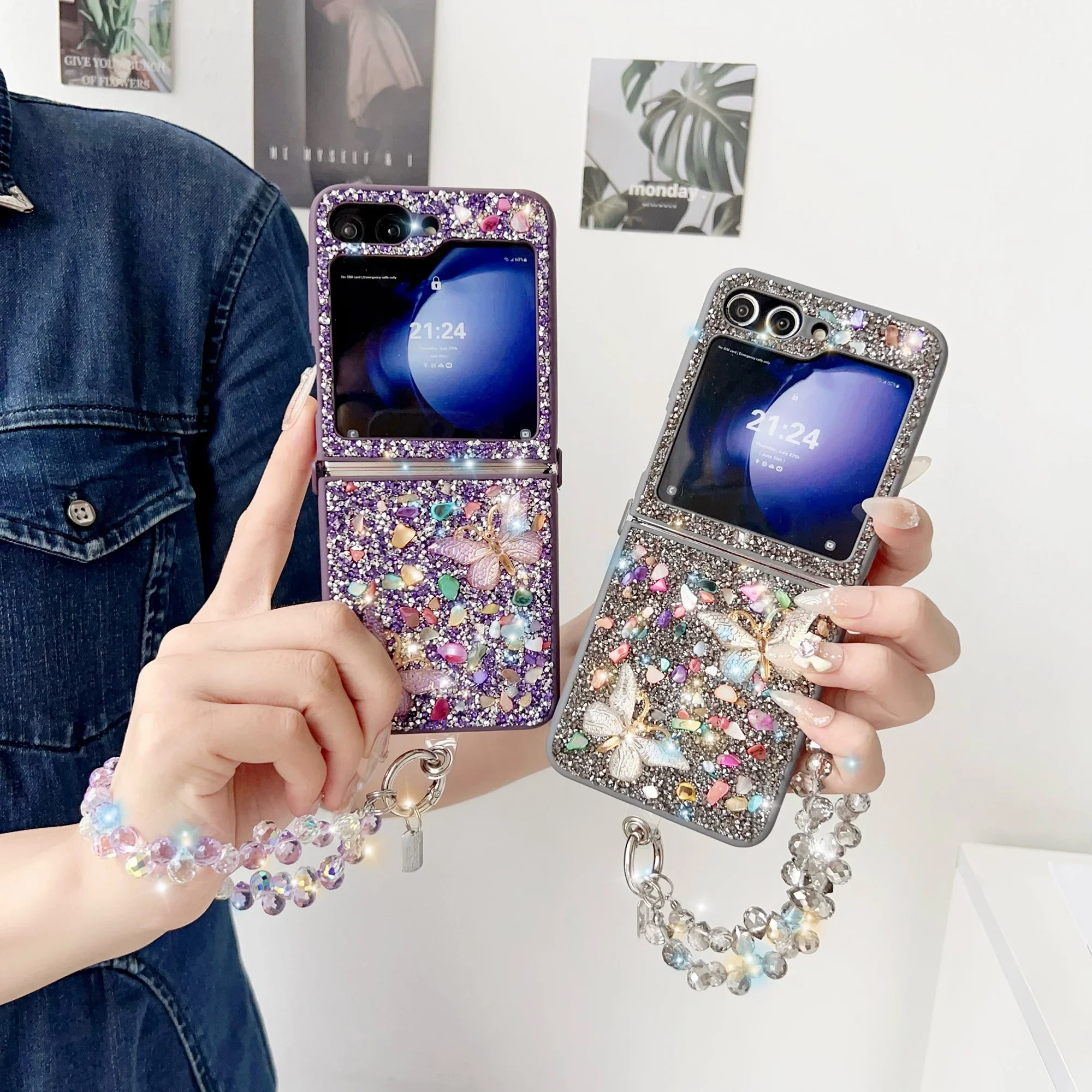 Casing Ponsel Glitter Mewah un - Phone Cases With Straps ulasan dan harga
