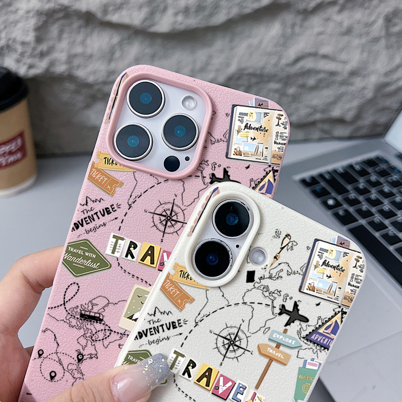 Casing Ponsel Motif Peta Perja - Phone Cases Leather ulasan dan harga