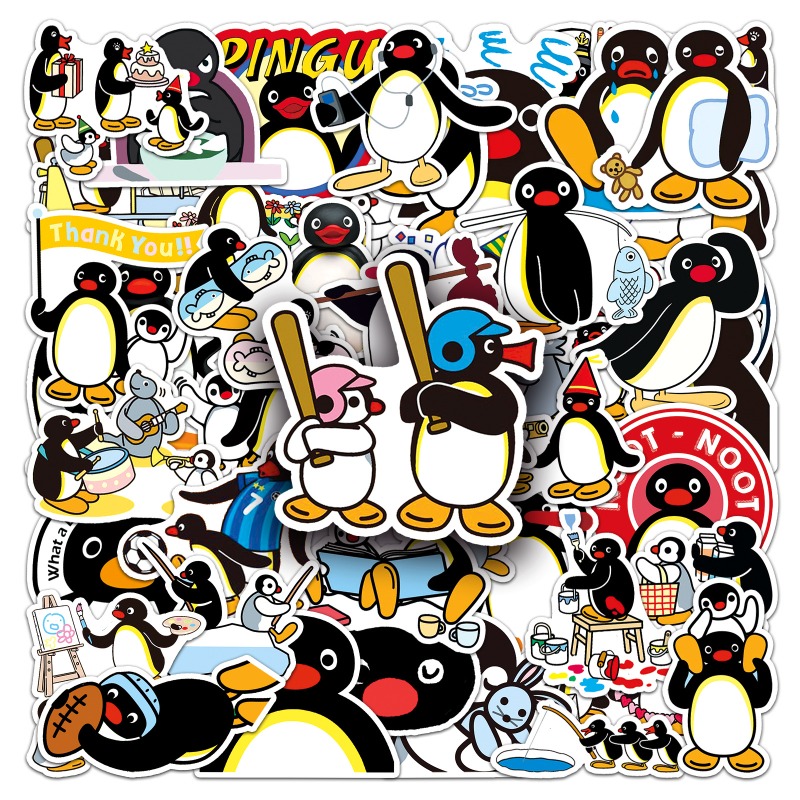 50PCS Stiker Pingu Lucu dan Ke - Phone Cases Aesthetic ulasan dan harga
