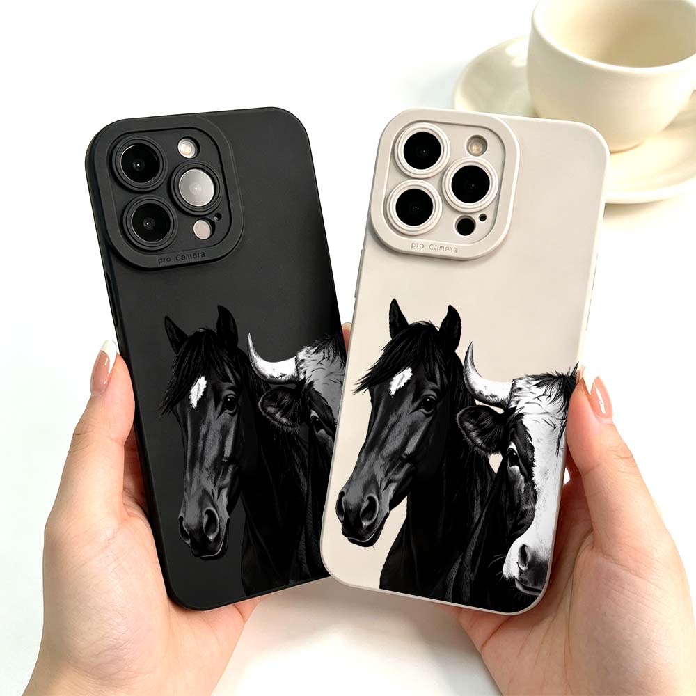 Sarung Ponsel Motif Sapi dan K - Phone Cases Horse ulasan dan harga