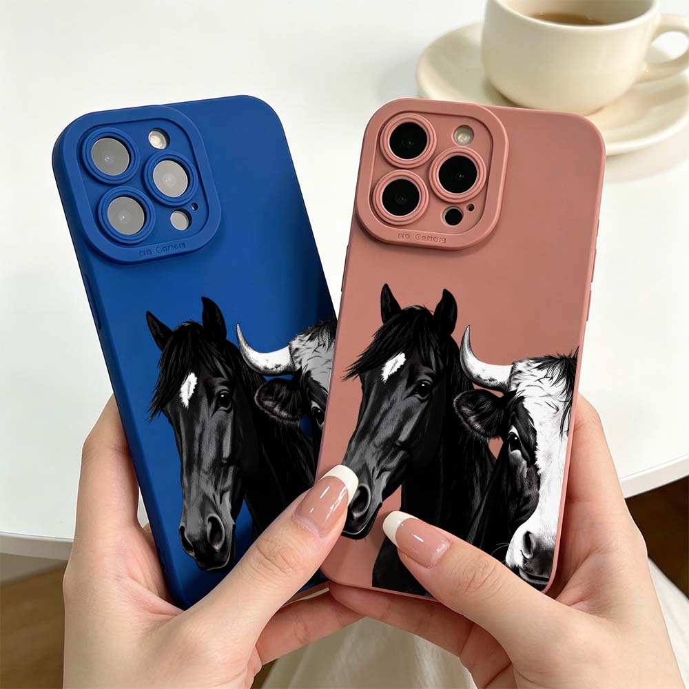 Sarung Ponsel Motif Sapi dan K - Phone Cases Horse ulasan dan harga